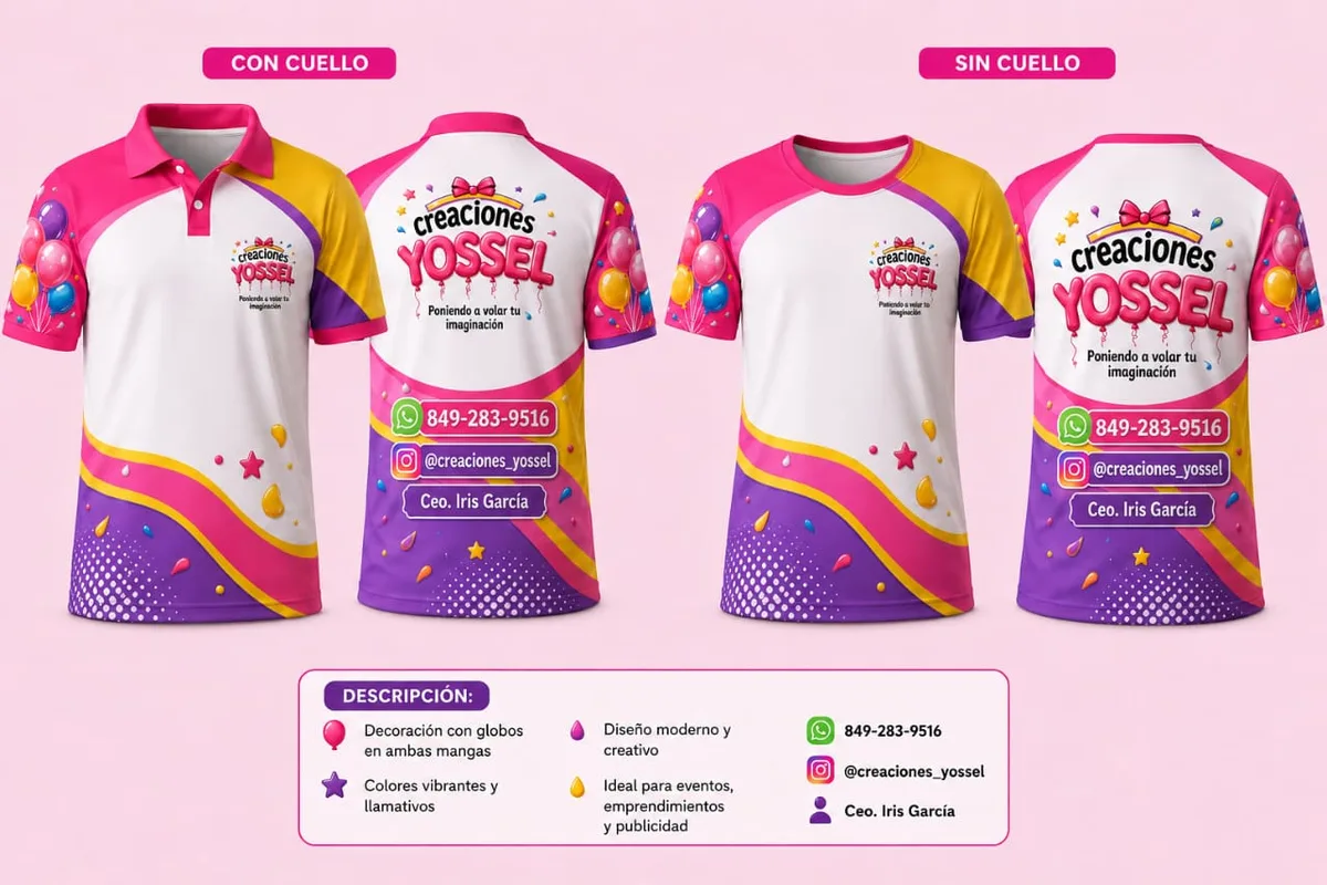 Creaciones Yossel — Logo, variante, creado por una participante del taller con IA
