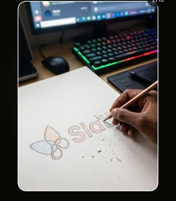 SLATTA — Caja y presentación, creado por una participante del taller con IA